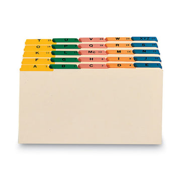 Smead® Alphabetic Top Tab Indexed File Guide Set, 1-5-cut Top Tab, A To Z, 8.5 X 14, Manila, 25-set freeshipping - TVN Wholesale